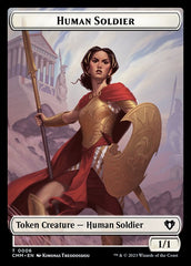 Elemental (0037) // Human Soldier Double-Sided Token [Commander Masters Tokens] | Card Citadel
