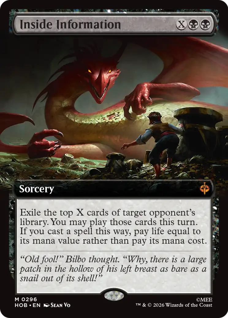 Inside Information (Extended Art) [The Hobbit] | Card Citadel