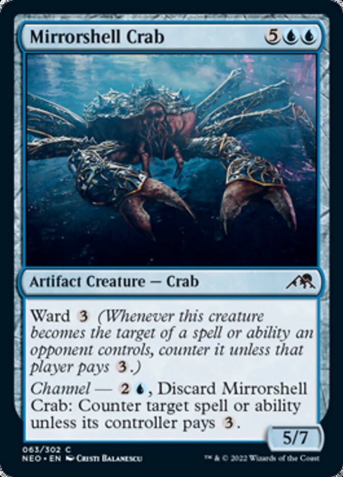 Mirrorshell Crab [Kamigawa: Neon Dynasty] | Card Citadel