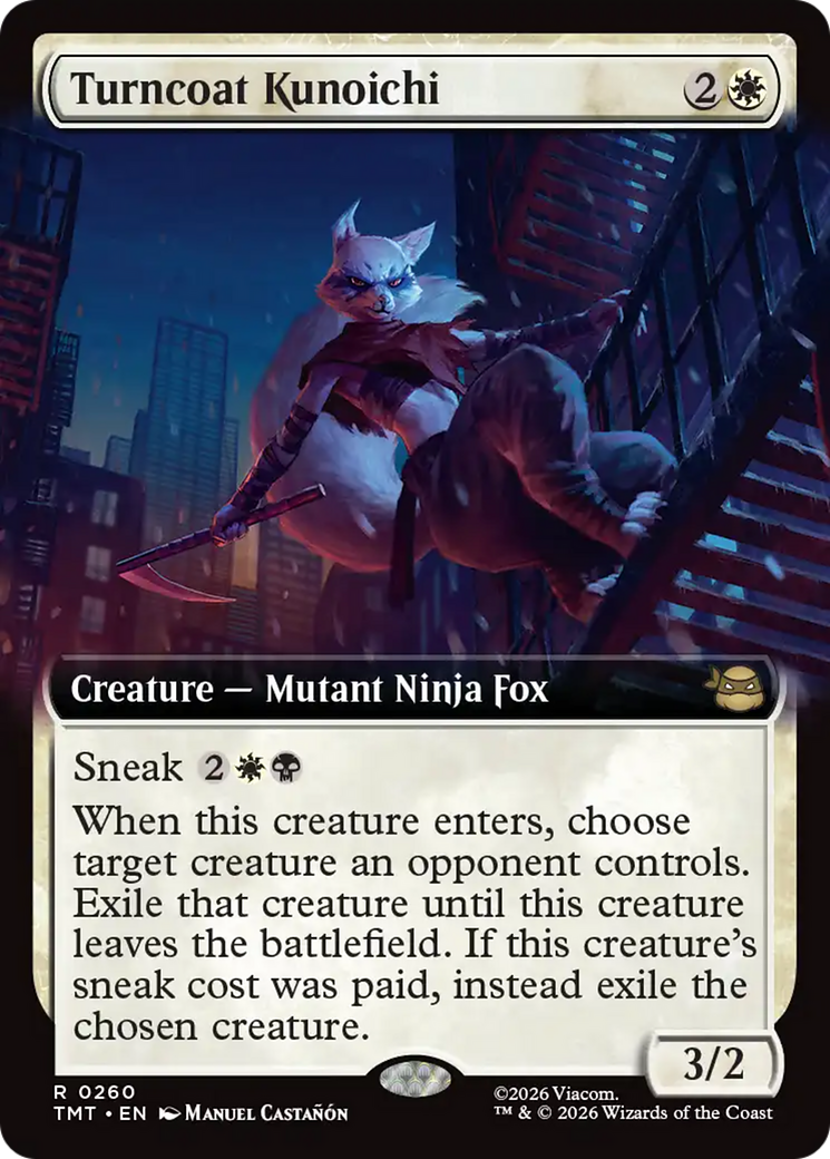 Turncoat Kunoichi (Extended Art) [Teenage Mutant Ninja Turtles] | Card Citadel