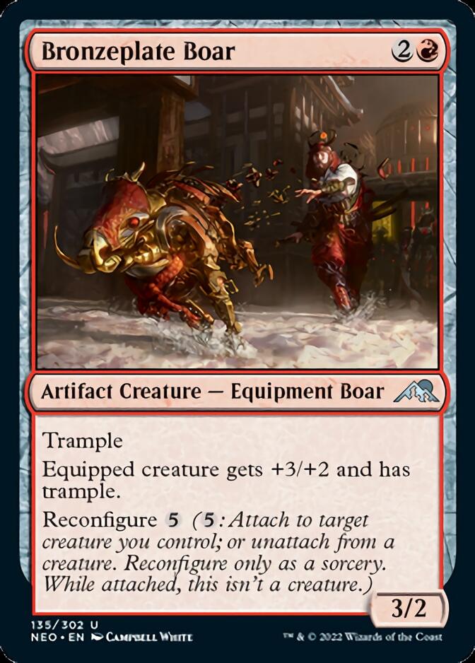 Bronzeplate Boar [Kamigawa: Neon Dynasty] | Card Citadel