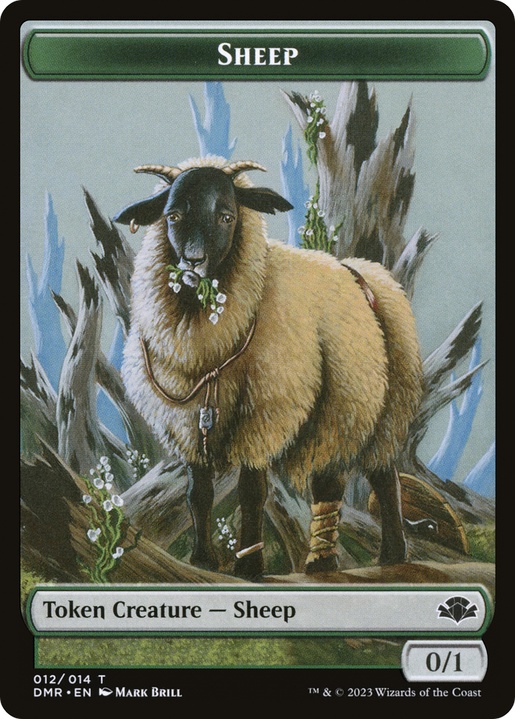 Sheep Token [Dominaria Remastered Tokens] | Card Citadel