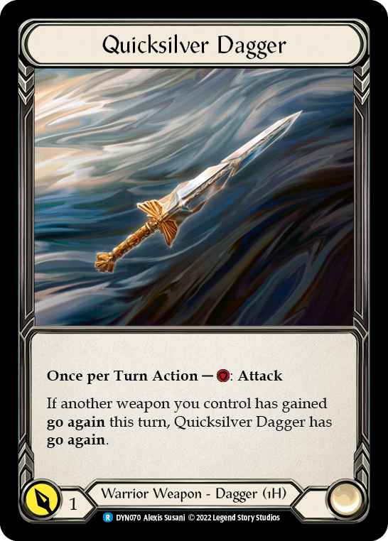 Quicksilver Dagger [DYN070] (Dynasty)  Rainbow Foil | Card Citadel