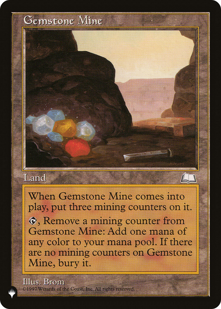 Gemstone Mine (WTH) [The List Reprints] | Card Citadel