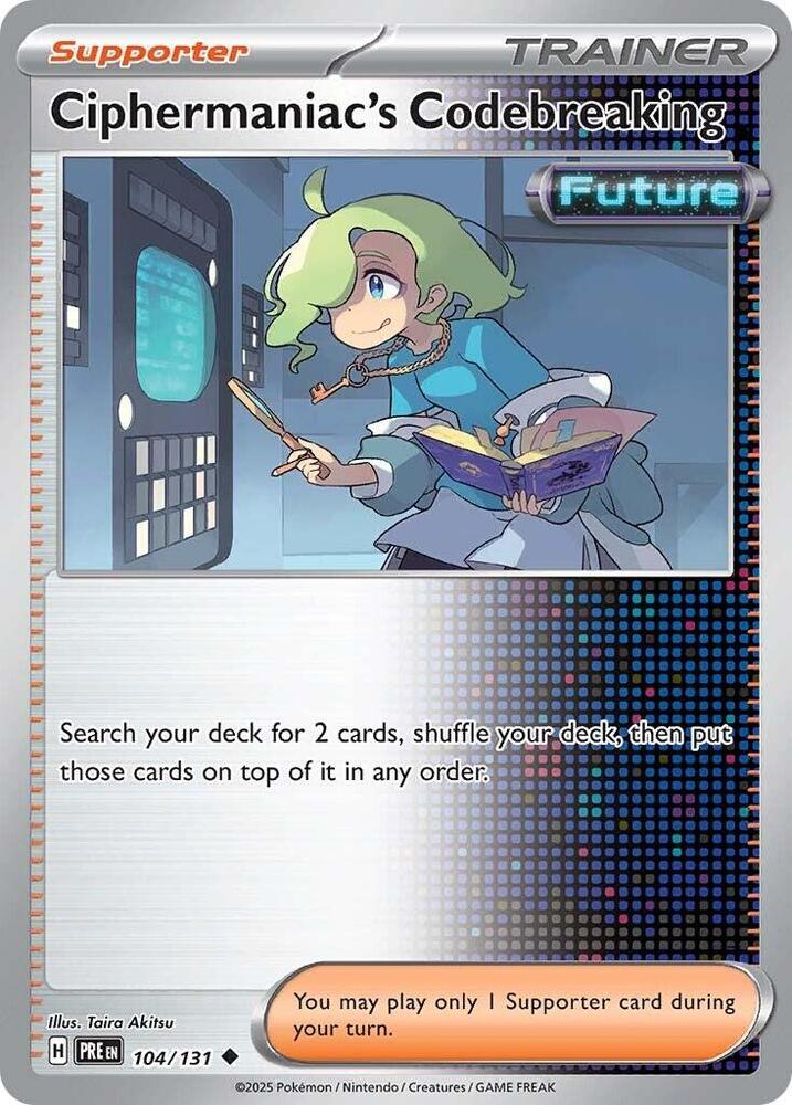 Ciphermaniac's Codebreaking (104/131) [Scarlet & Violet: Prismatic Evolutions] | Card Citadel