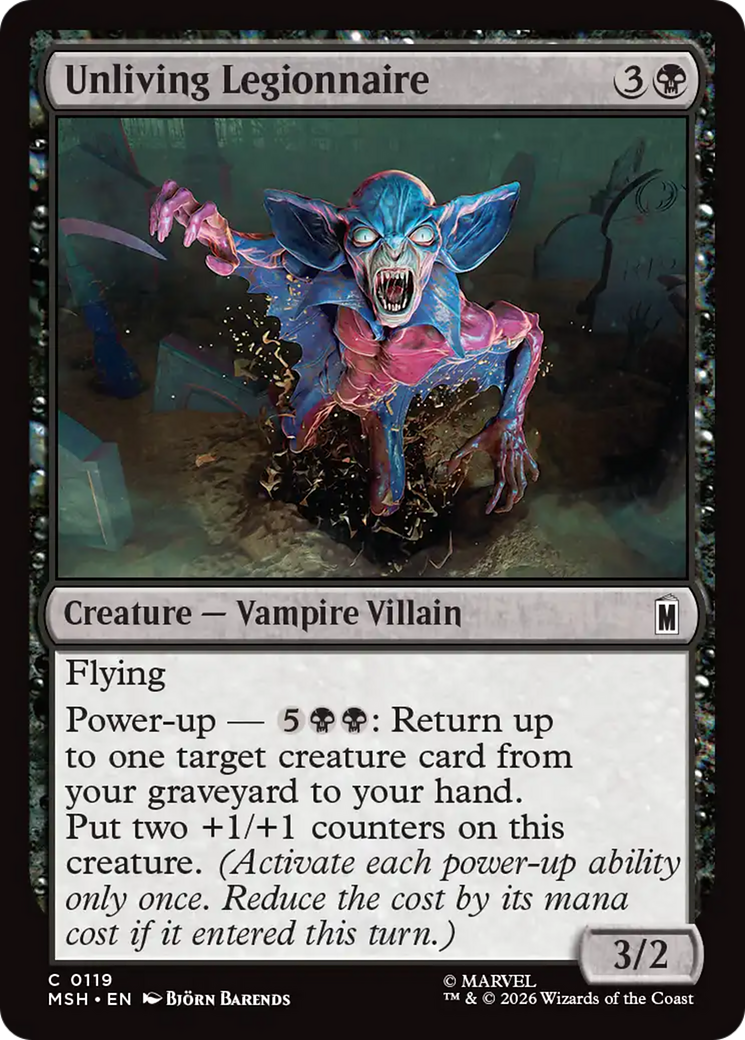 Unliving Legionnaire [Marvel Super Heroes] | Card Citadel