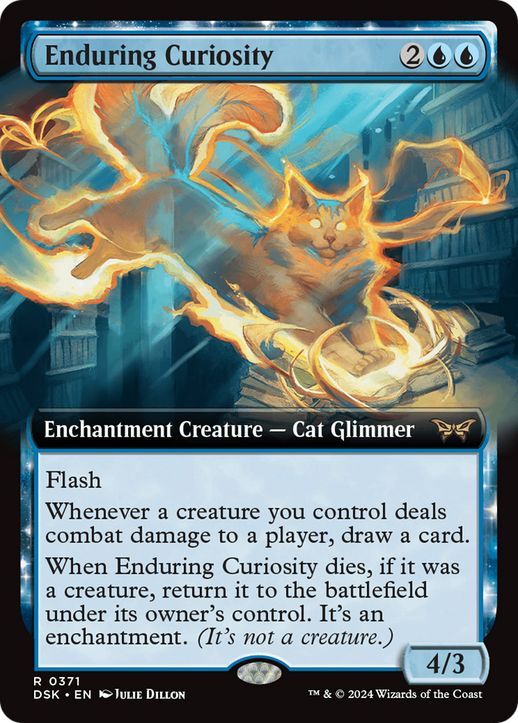 Enduring Curiosity (Extended Art) [Duskmourn: House of Horror] | Card Citadel