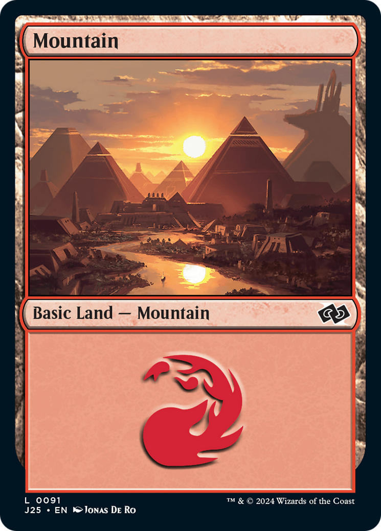 Mountain (91) [Foundations Jumpstart] | Card Citadel