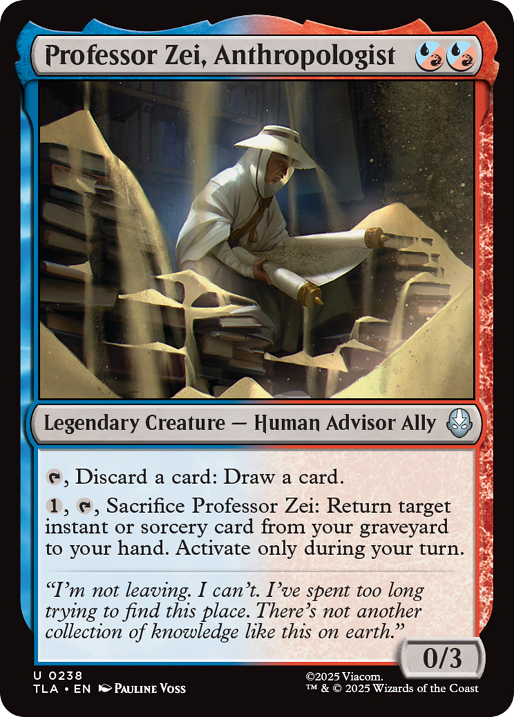Professor Zei, Anthropologist [Avatar: The Last Airbender] | Card Citadel