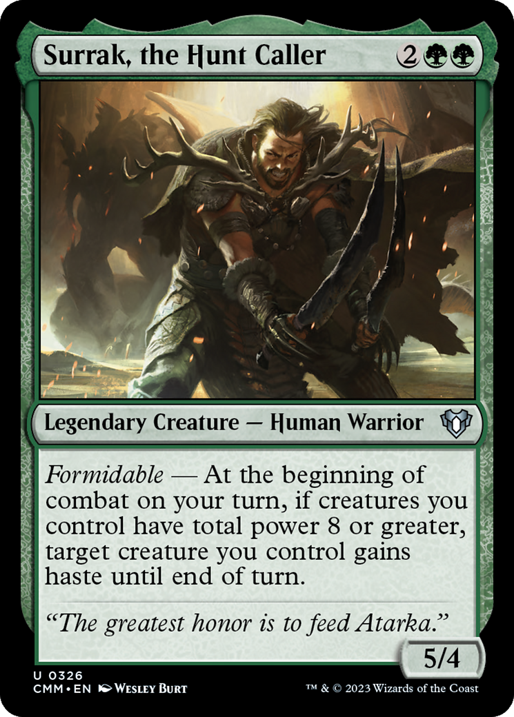 Surrak, the Hunt Caller [Commander Masters] | Card Citadel