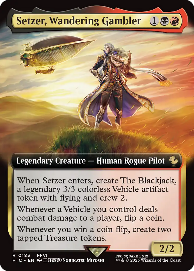 Setzer, Wandering Gambler (Extended Art) [FINAL FANTASY Commander] | Card Citadel
