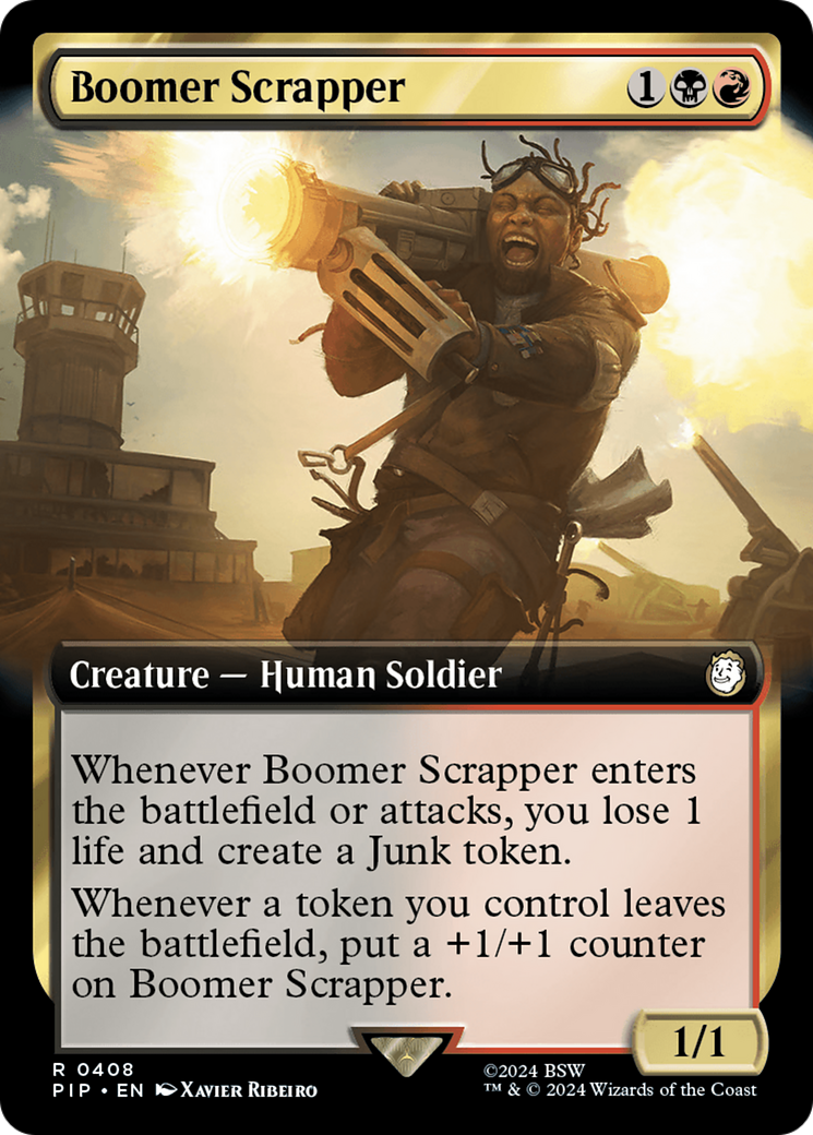 Boomer Scrapper (Extended Art) [Fallout] | Card Citadel