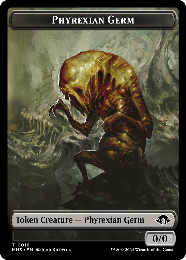 Phyrexian Germ // Thopter Double-Sided Token [Modern Horizons 3 Tokens] | Card Citadel