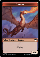 Dragon // Kor Ally Double-Sided Token [Commander Masters Tokens] | Card Citadel