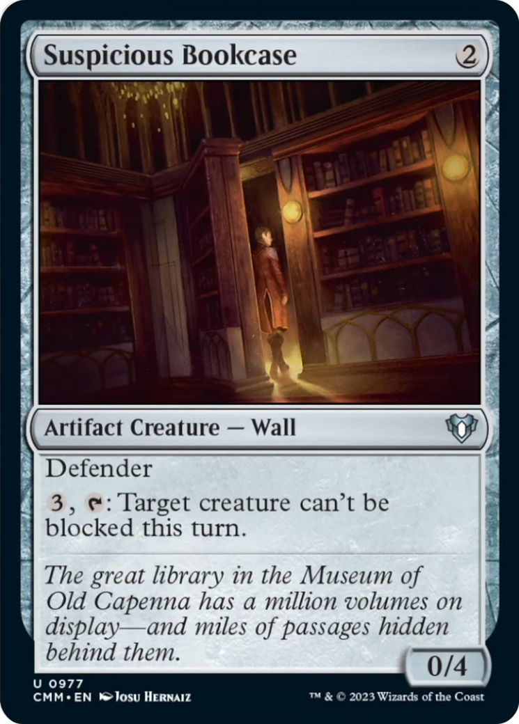 Suspicious Bookcase [Commander Masters] | Card Citadel