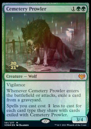 Cemetery Prowler [Innistrad: Crimson Vow Prerelease Promos] | Card Citadel