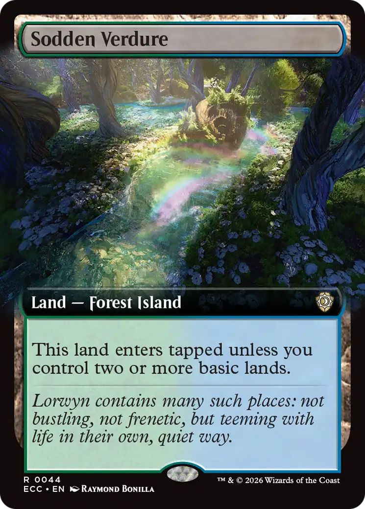 Sodden Verdure (Extended Art) [Lorwyn Eclipsed Commander] | Card Citadel