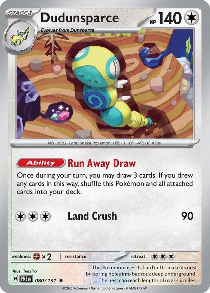 Dudunsparce (080/131) [Scarlet & Violet: Prismatic Evolutions] | Card Citadel