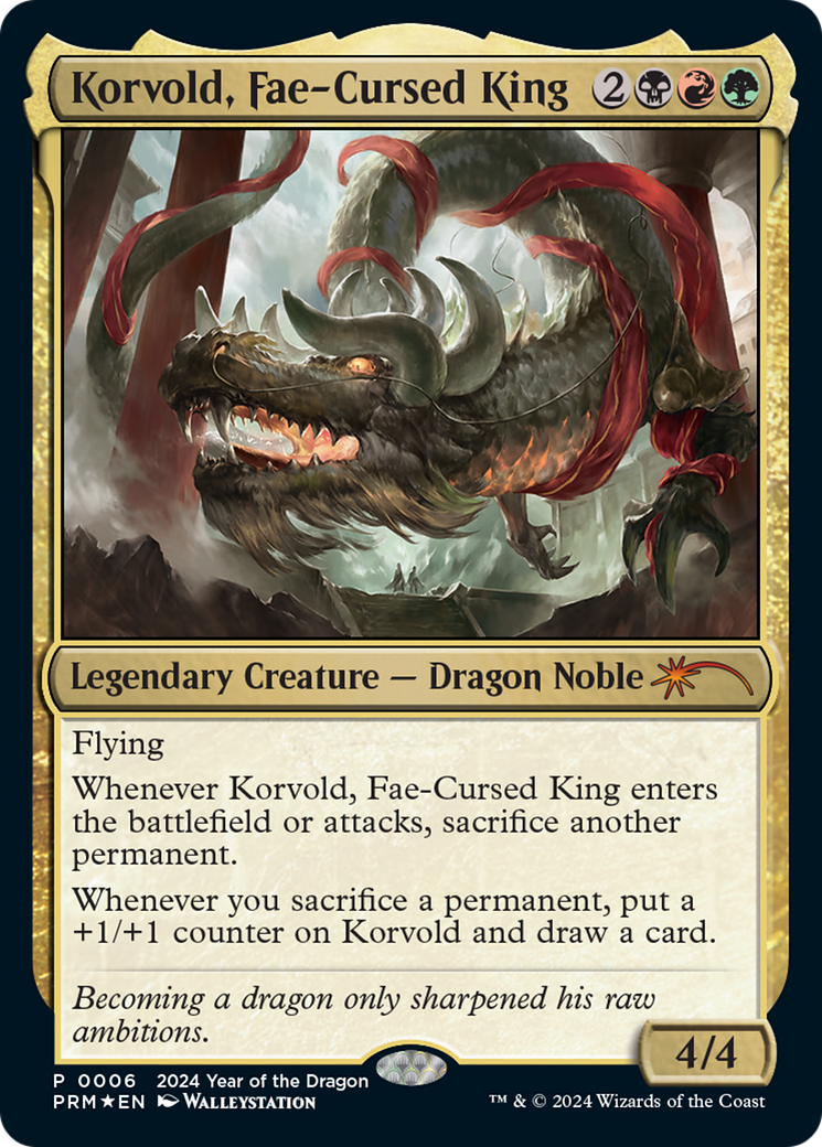 Korvold, Fae-Cursed King (Year of the Dragon 2024) [Standard Showdown Promos] | Card Citadel