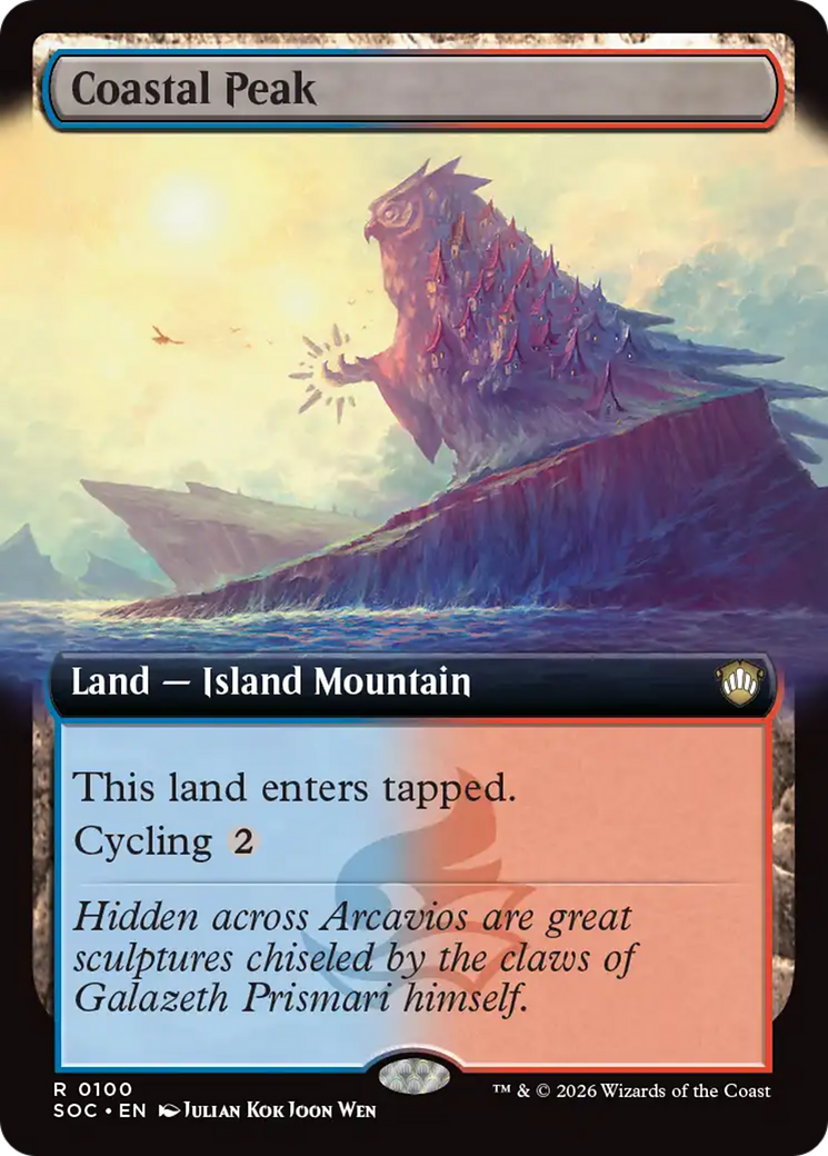 Coastal Peak (Extended Art) [Secrets of Strixhaven Commander] | Card Citadel