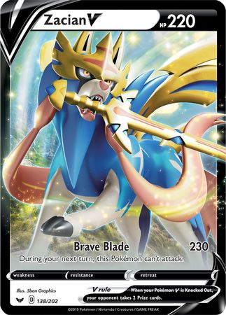 Zacian V (138/202) (Jumbo Card) [Sword & Shield: Base Set] | Card Citadel