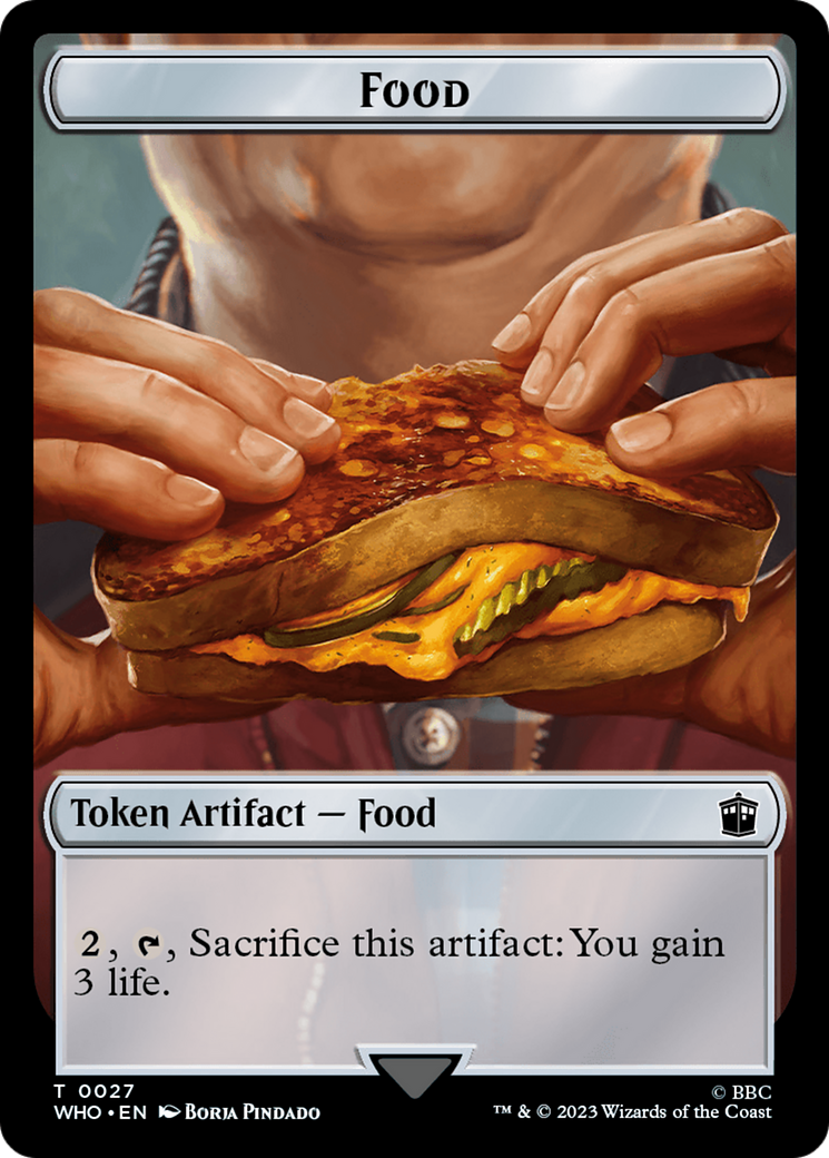 Warrior // Food (0027) Double-Sided Token [Doctor Who Tokens] | Card Citadel