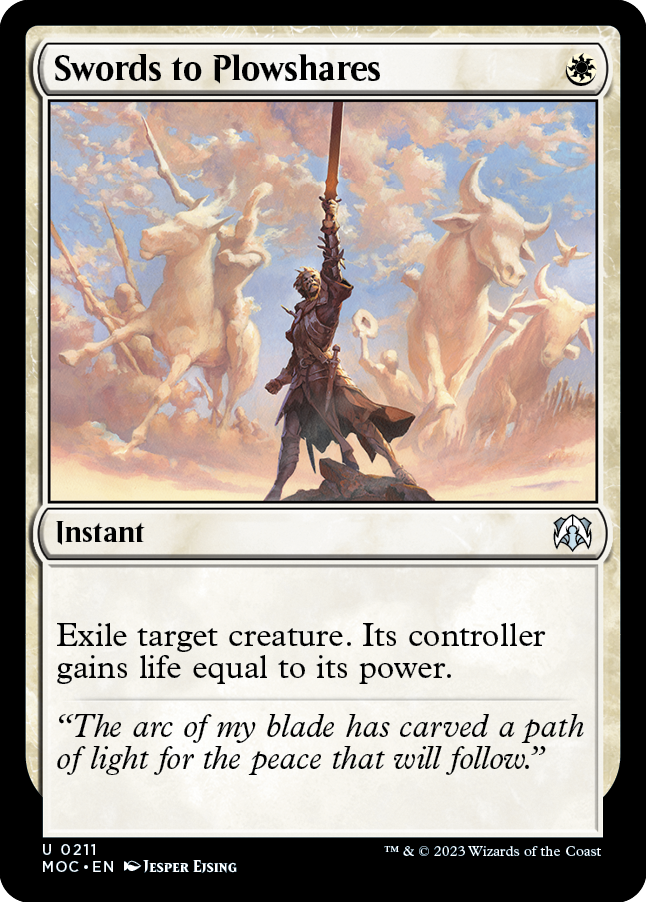 Swords to Plowshares [March of the Machine Commander] | Card Citadel