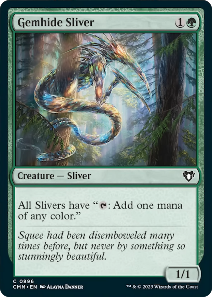 Gemhide Sliver [Commander Masters] | Card Citadel