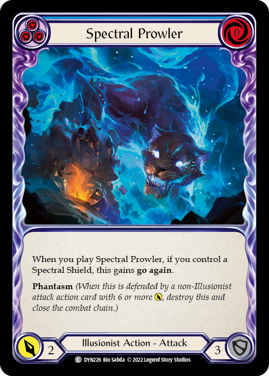 Spectral Prowler (Blue) [DYN226] (Dynasty)  Rainbow Foil | Card Citadel