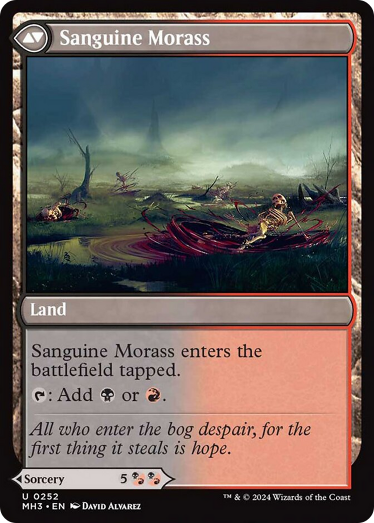 Bloodsoaked Insight // Sanguine Morass [Modern Horizons 3] | Card Citadel