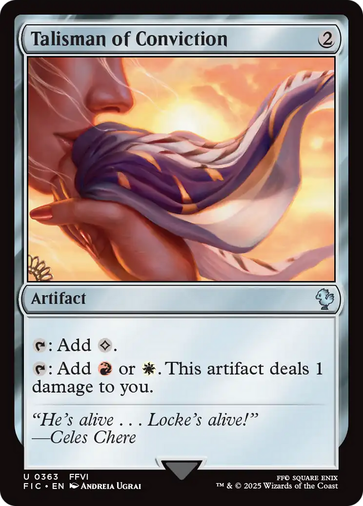 Talisman of Conviction [FINAL FANTASY Commander] | Card Citadel