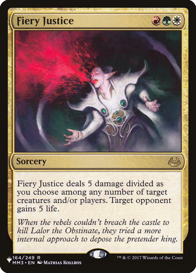 Fiery Justice [The List] | Card Citadel