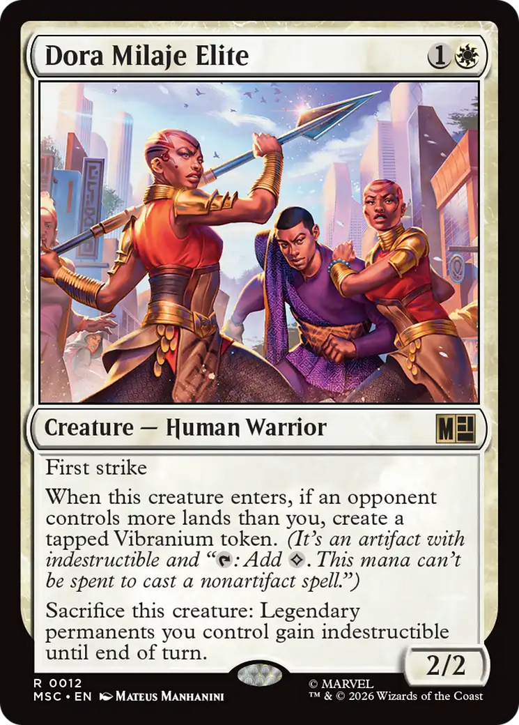 Dora Milaje Elite (Surge Foil) [Marvel Super Heroes Commander] | Card Citadel