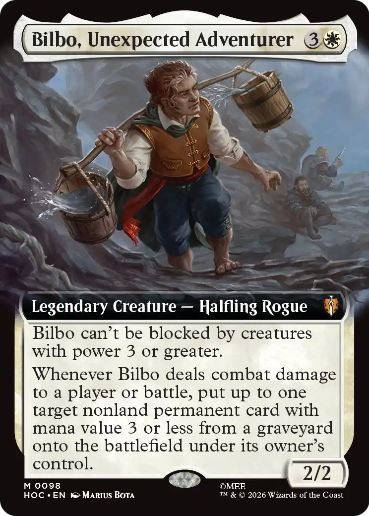 Bilbo, Unexpected Adventurer (Extended Art) [The Hobbit: Eternal-Legal] | Card Citadel