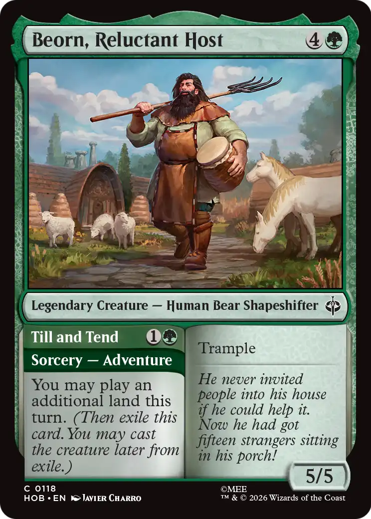 Beorn, Reluctant Host [The Hobbit] | Card Citadel