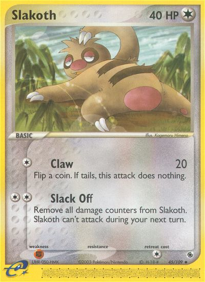 Slakoth (45/109) [EX: Ruby & Sapphire] | Card Citadel