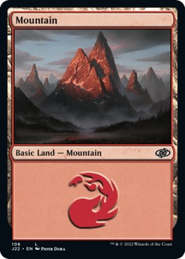 Mountain (108) [Jumpstart 2022] | Card Citadel