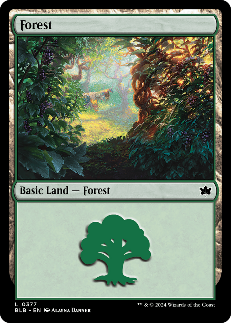 Forest (0377) [Bloomburrow] | Card Citadel