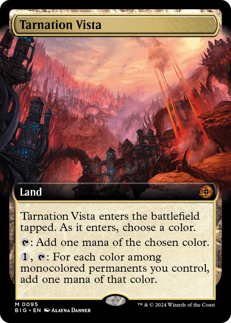 Tarnation Vista (Extended Art) [Outlaws of Thunder Junction: The Big Score] | Card Citadel