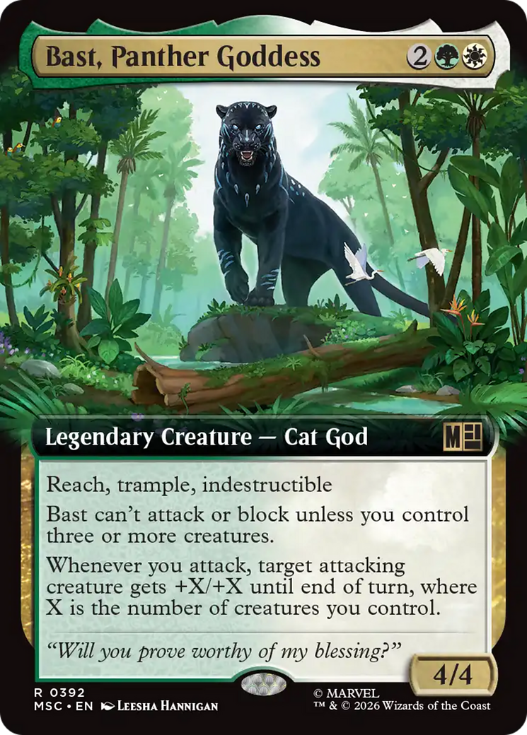 Bast, Panther Goddess (Extended Art) [Marvel Super Heroes Commander] | Card Citadel
