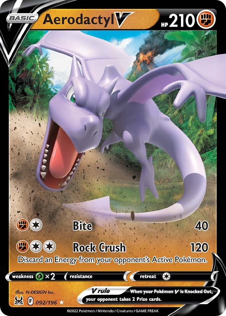 Aerodactyl V (092/196) [Sword & Shield: Lost Origin] | Card Citadel