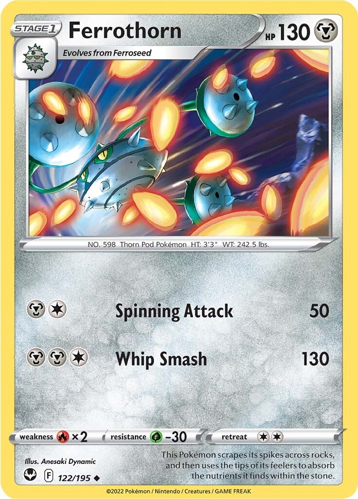 Ferrothorn (122/195) [Sword & Shield: Silver Tempest] | Card Citadel
