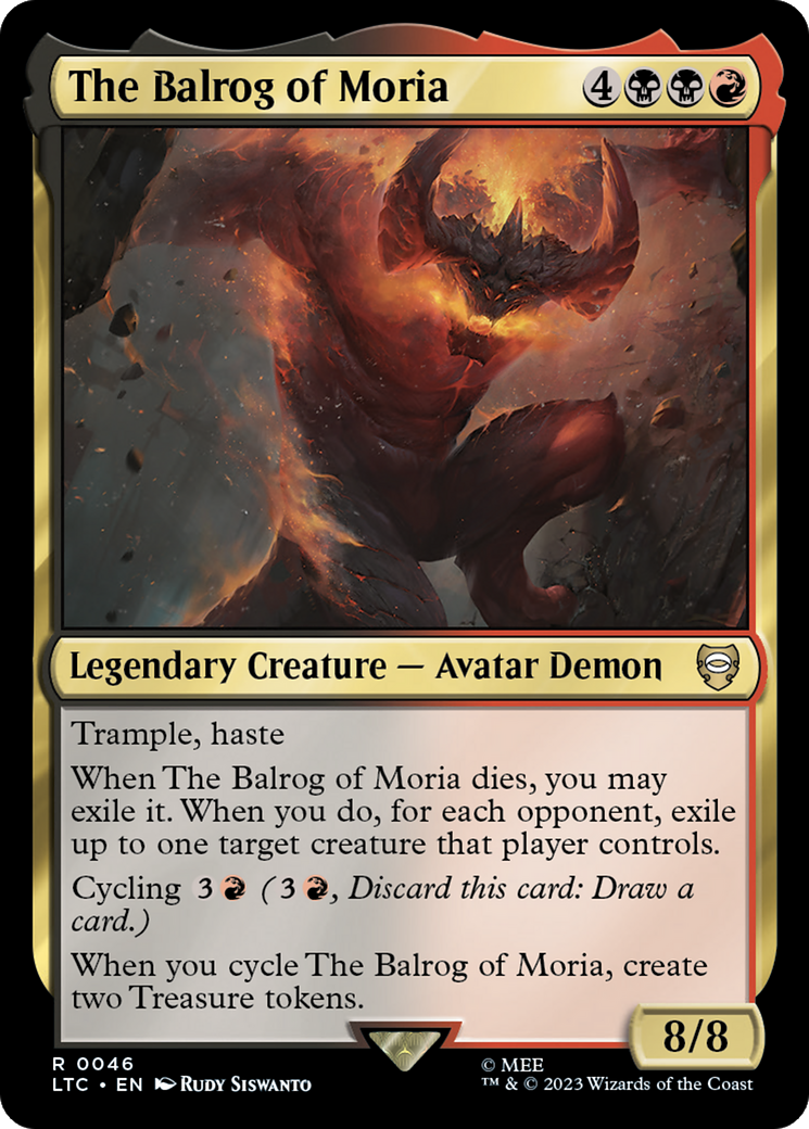 The Balrog of Moria [The Lord of the Rings: Tales of Middle-Earth Commander] | Card Citadel