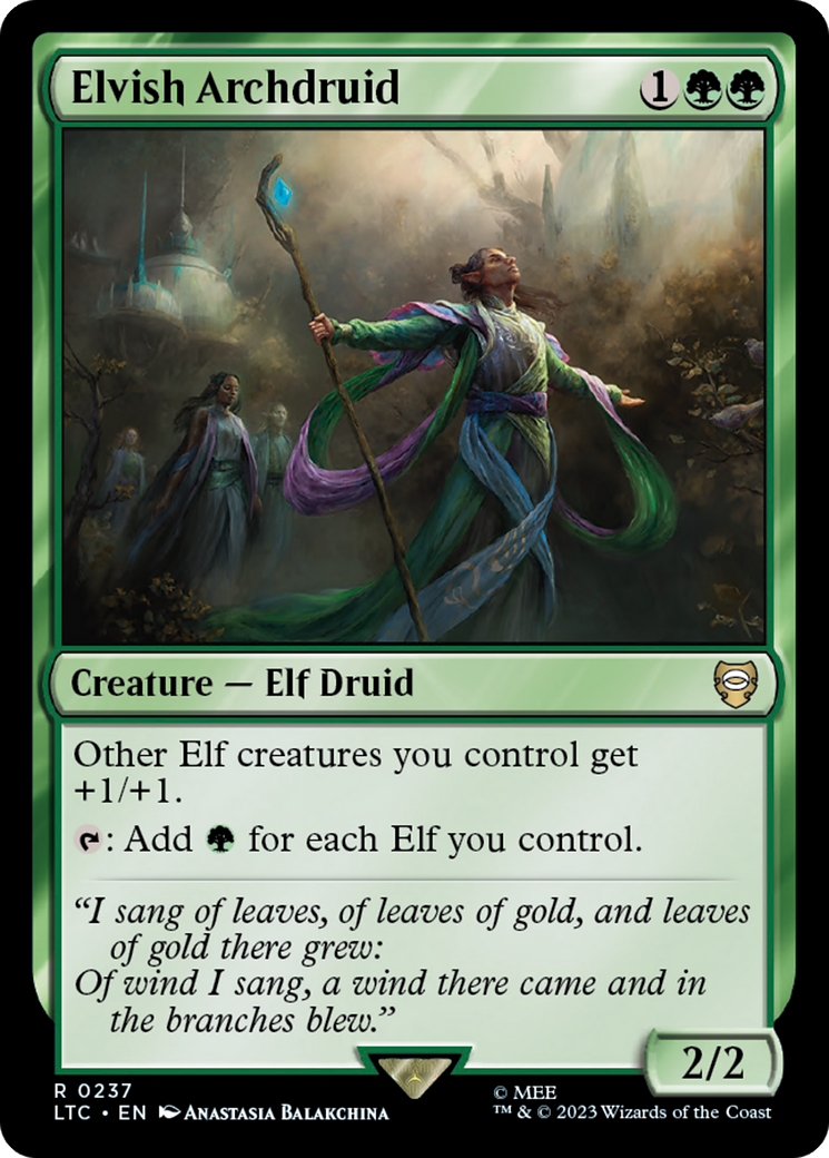 Elvish Archdruid [The Lord of the Rings: Tales of Middle-Earth Commander] | Card Citadel