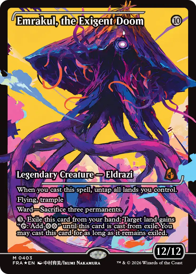 Emrakul, the Exigent Doom (Showcase) [Reality Fracture] | Card Citadel