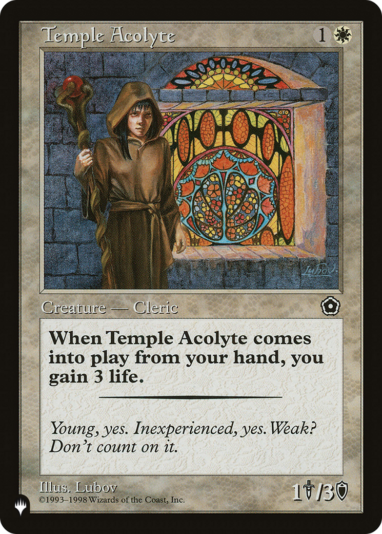 Temple Acolyte [The List Reprints] | Card Citadel