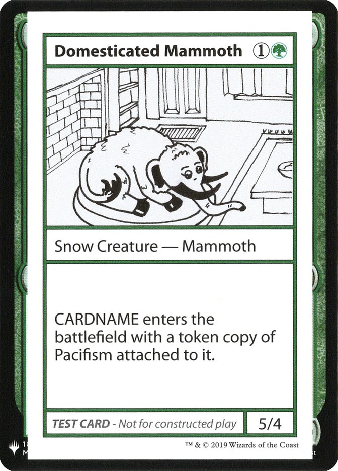 Domesticated Mammoth [Mystery Booster Playtest Cards] | Card Citadel