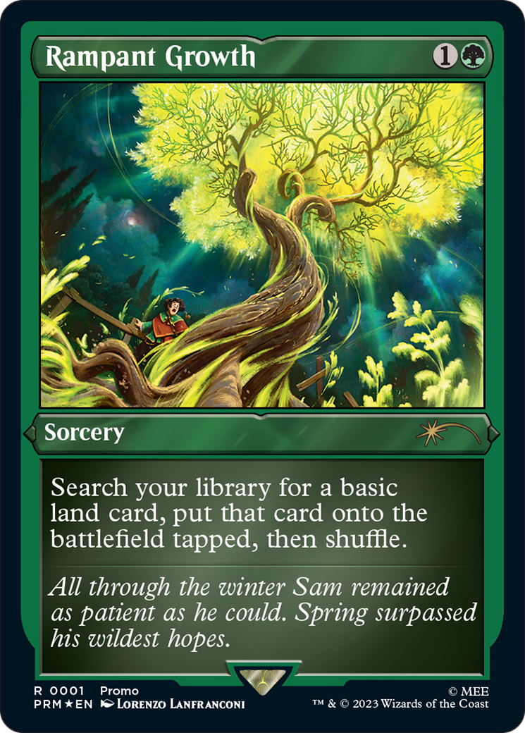 Rampant Growth (Foil Etched) [Wizards Play Network 2023] | Card Citadel