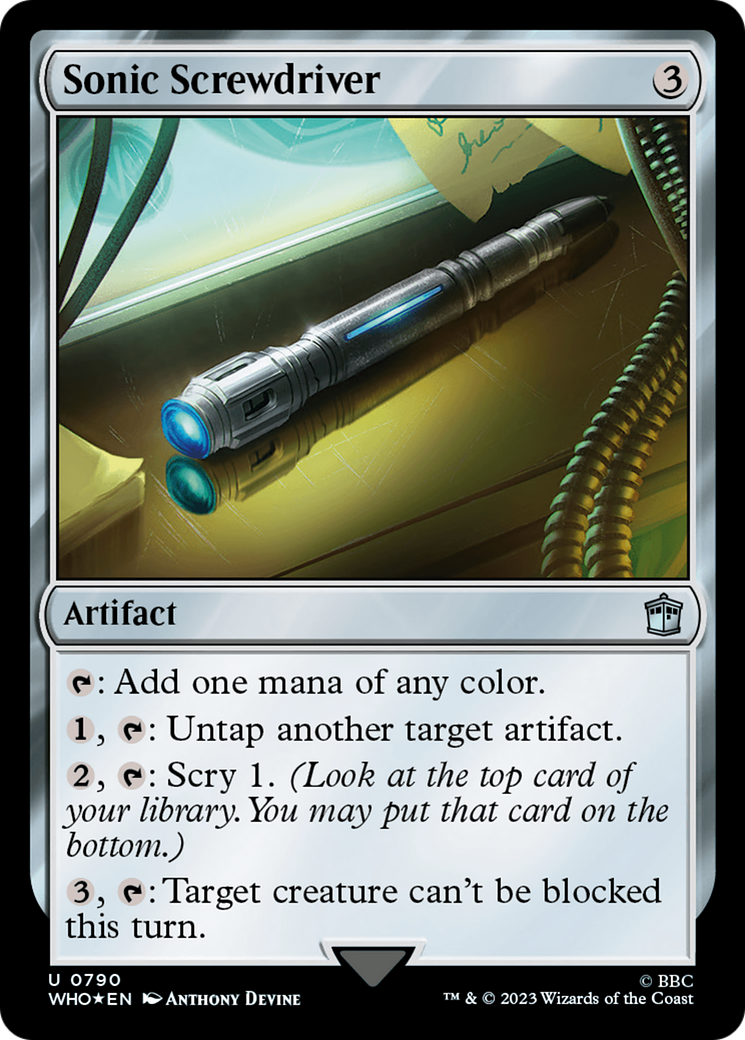 Sonic Screwdriver (0790) (Surge Foil) [Doctor Who] | Card Citadel