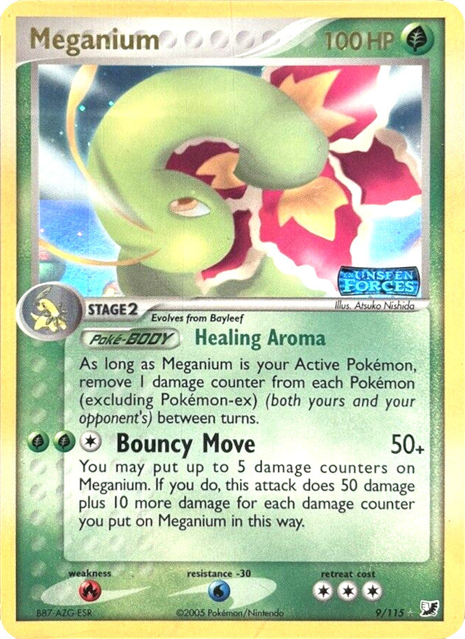 Meganium (9/115) (Stamped) [EX: Unseen Forces] | Card Citadel